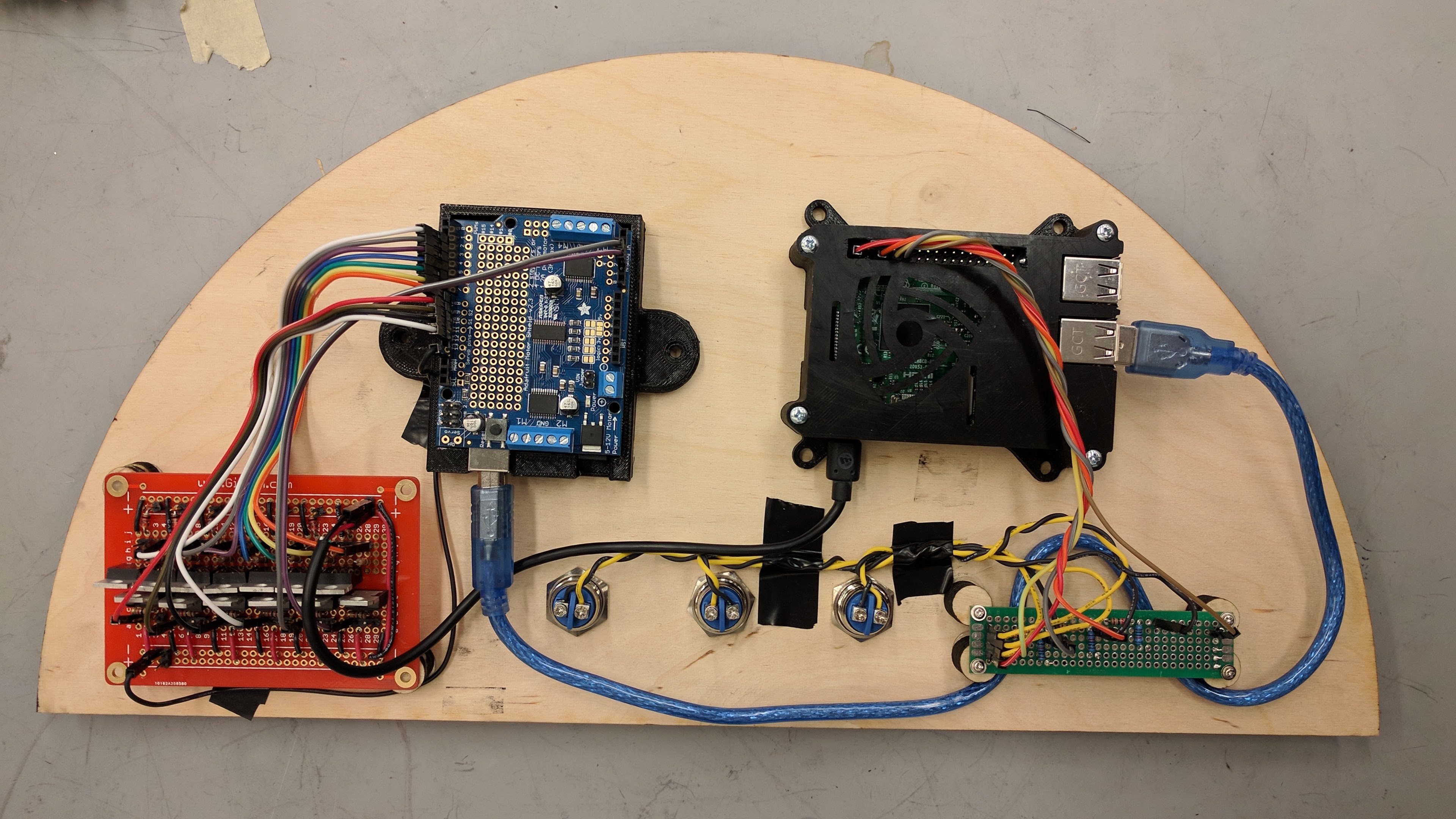 The button circuit.